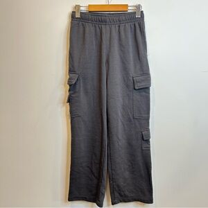 Refuge Athletics Straight Leg Cargo Sweatpants Grey Loungewear